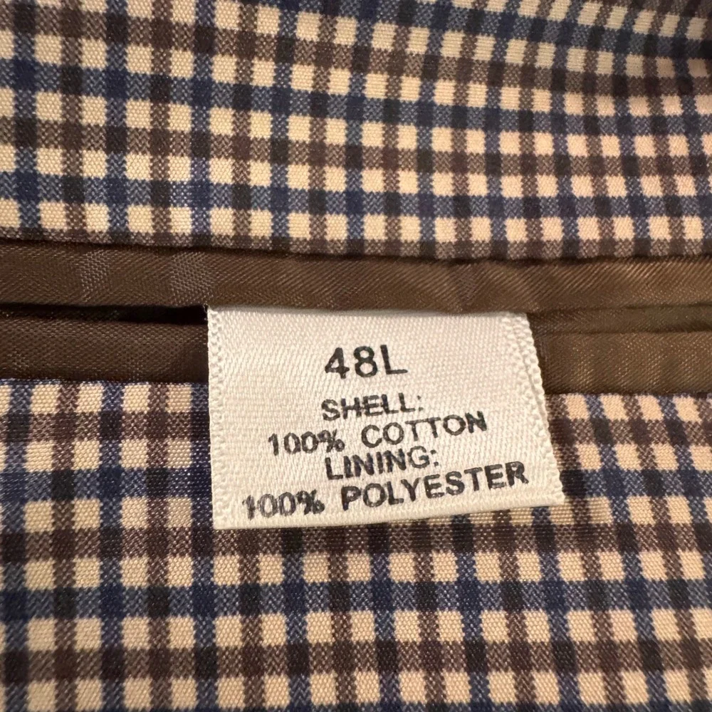 NWT Saddlebred Mens Teal Blue Corduroy Blazer Sport Coat Jacket 48L